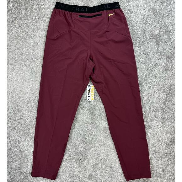 Nike Dri-Fit Trail Dawn Range Running Pants Mens Sz Small Maroon DX0855-681 - Picture 3 of 14